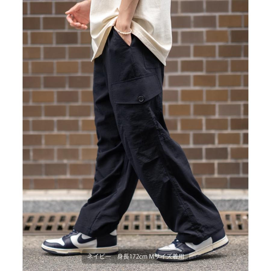 カーゴパンツ メンズ SIDEWAY STANCE サイドウェイスタンス ポリワッシャー ワイド イージーパンツ フルレングス カジュアル スケーター ストリート | improves | 15