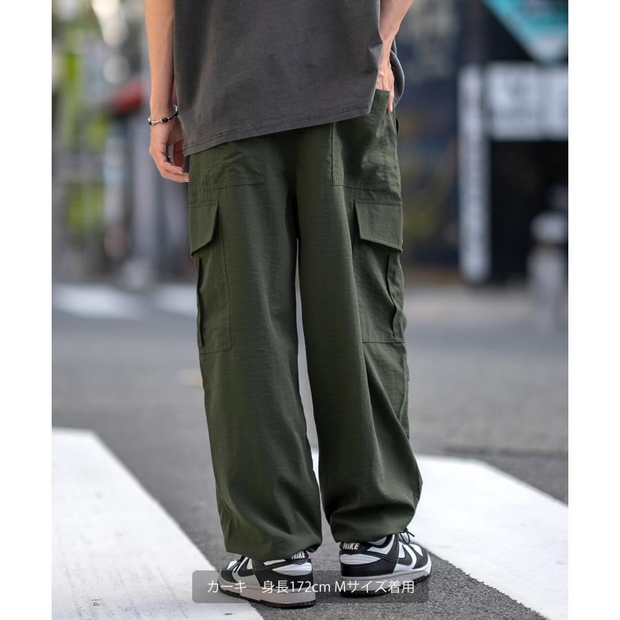 カーゴパンツ メンズ SIDEWAY STANCE サイドウェイスタンス ポリワッシャー ワイド イージーパンツ フルレングス カジュアル スケーター ストリート | improves | 05