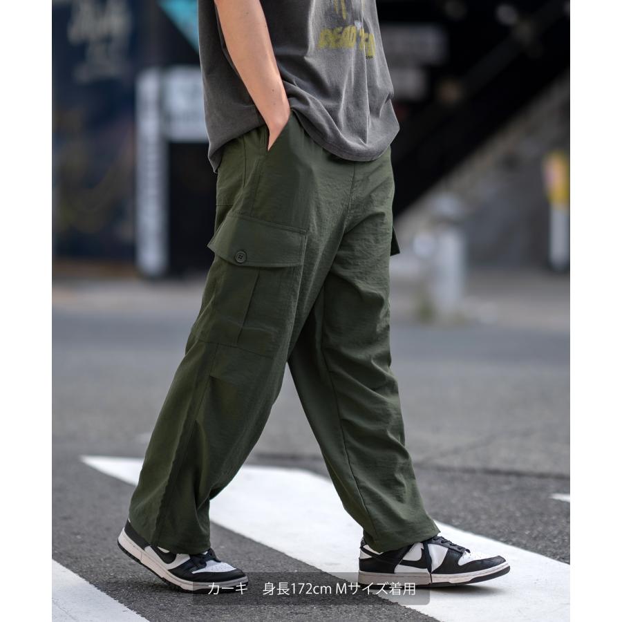 カーゴパンツ メンズ SIDEWAY STANCE サイドウェイスタンス ポリワッシャー ワイド イージーパンツ フルレングス カジュアル スケーター ストリート | improves | 06