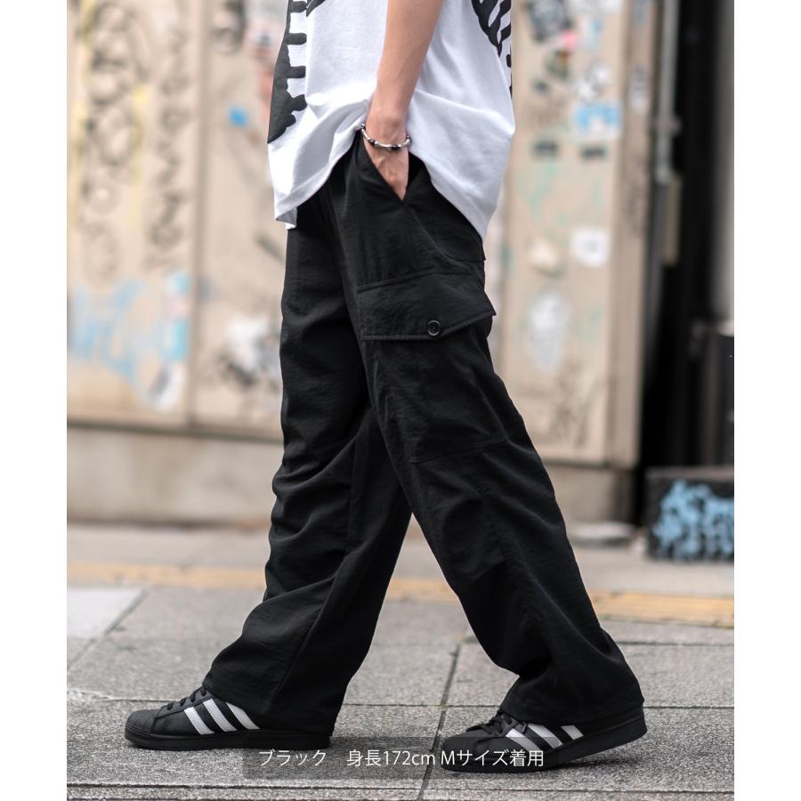 カーゴパンツ メンズ SIDEWAY STANCE サイドウェイスタンス ポリワッシャー ワイド イージーパンツ フルレングス カジュアル スケーター ストリート | improves | 09