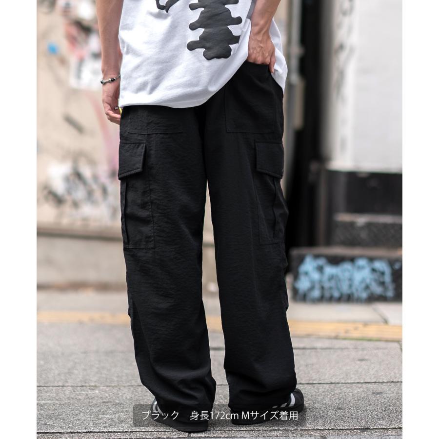 カーゴパンツ メンズ SIDEWAY STANCE サイドウェイスタンス ポリワッシャー ワイド イージーパンツ フルレングス カジュアル スケーター ストリート | improves | 10