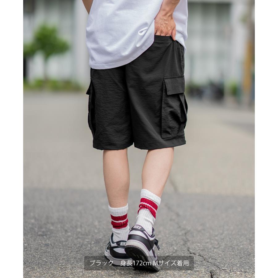 ショートパンツ メンズ SIDEWAY STANCE サイドウェイスタンス ポリワッシャー ワイド カーゴパンツ ハーフパンツ ショーツ アメカジ スケーター ストリート 古着 | improves | 10