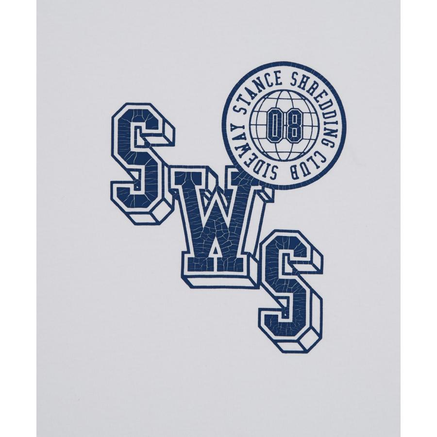 半袖Tシャツ メンズ SIDEWAY STANCE サイドウェイスタンス クラックプリント カレッジロゴ カットソーアメカジ カジュアル スケーター ストリート 古着 | improves | 20