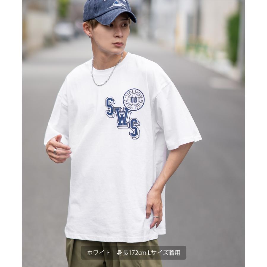 半袖Tシャツ メンズ SIDEWAY STANCE サイドウェイスタンス クラックプリント カレッジロゴ カットソーアメカジ カジュアル スケーター ストリート 古着 | improves | 13