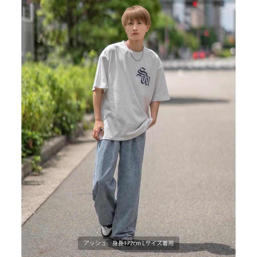 半袖Tシャツ メンズ SIDEWAY STANCE サイドウェイスタンス ワッペン刺しゅう ブラックレター カットソー アメカジ カジュアル スケーター ストリート 古着 | improves | 15