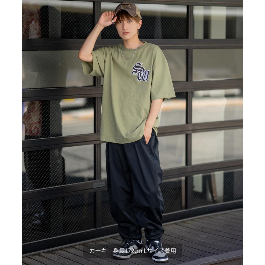 半袖Tシャツ メンズ SIDEWAY STANCE サイドウェイスタンス ワッペン刺しゅう ブラックレター カットソー アメカジ カジュアル スケーター ストリート 古着 | improves | 19