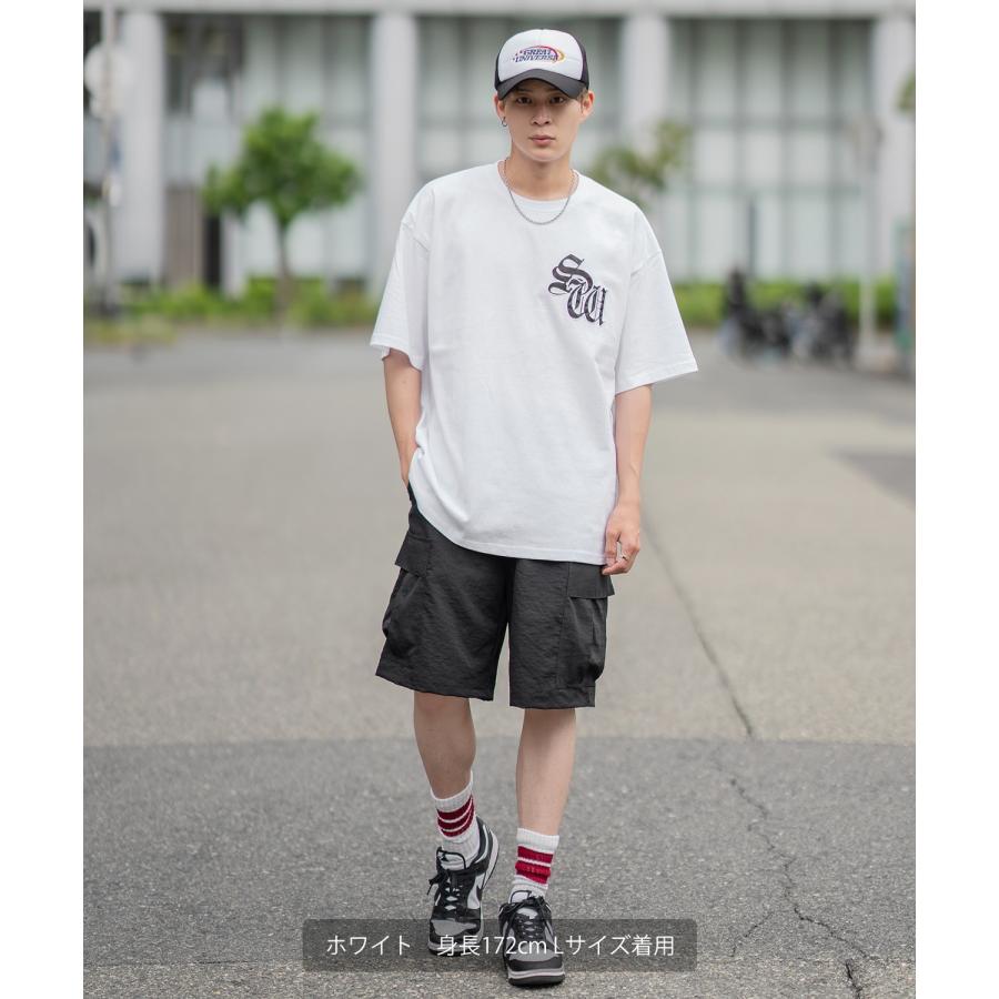 半袖Tシャツ メンズ SIDEWAY STANCE サイドウェイスタンス ワッペン刺しゅう ブラックレター カットソー アメカジ カジュアル スケーター ストリート 古着 | improves | 07