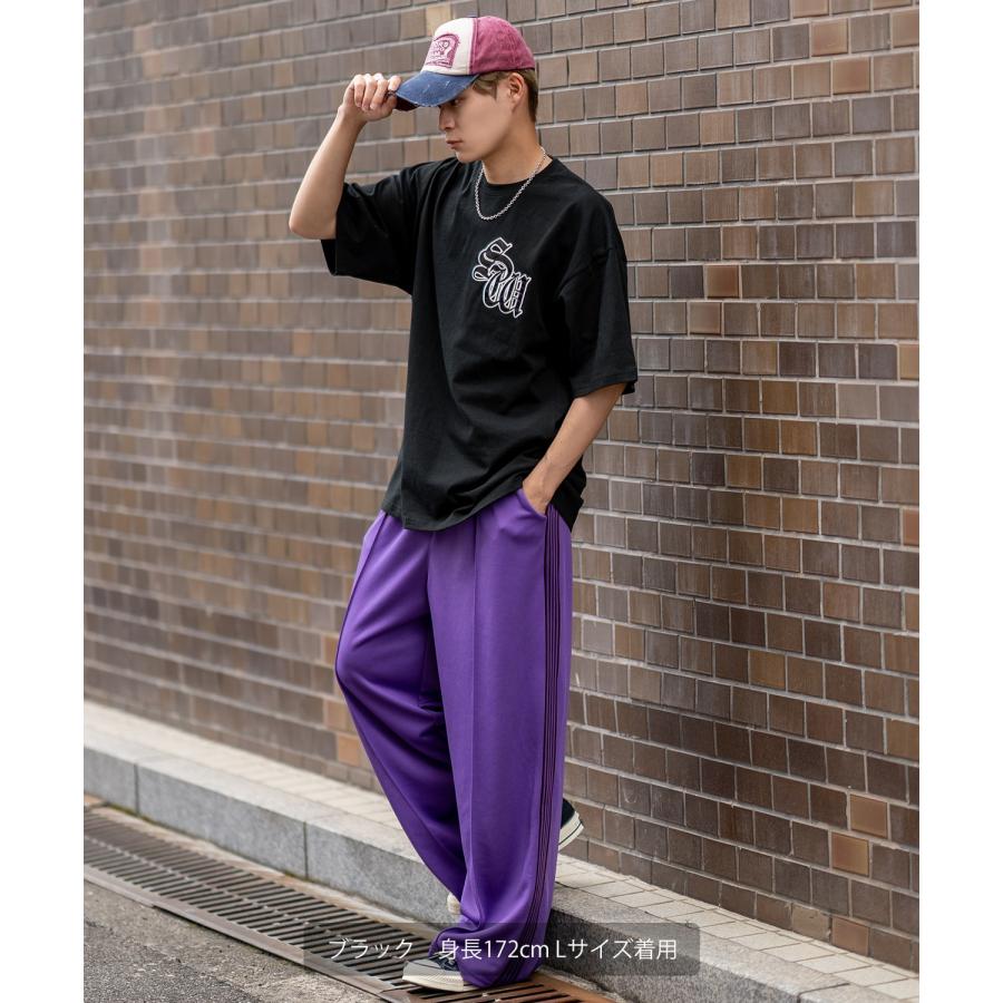 半袖Tシャツ メンズ SIDEWAY STANCE サイドウェイスタンス ワッペン刺しゅう ブラックレター カットソー アメカジ カジュアル スケーター ストリート 古着 | improves | 11