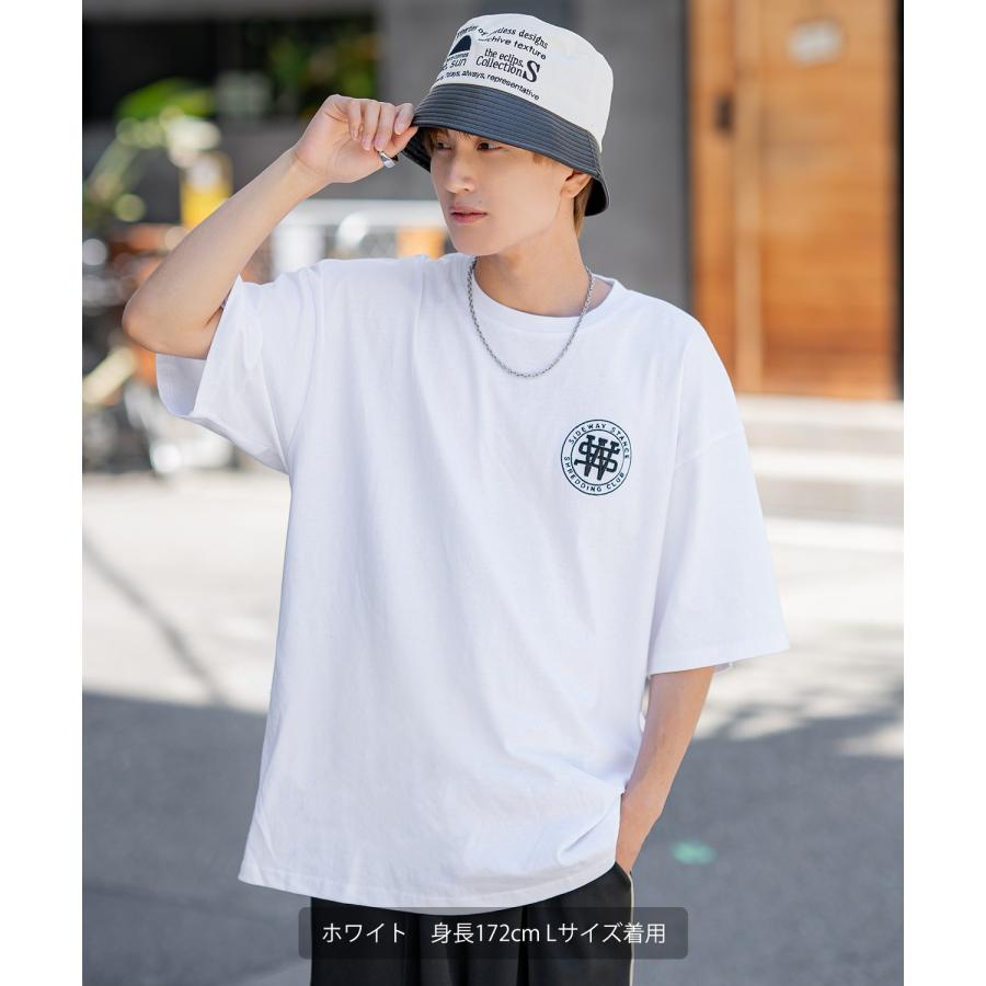 半袖Tシャツ メンズ SIDEWAY STANCE サイドウェイスタンス オリジナル 厚盛刺しゅう サークルロゴ カットソー アメカジ スケーター ストリート 古着MIX 韓国 | improves | 05