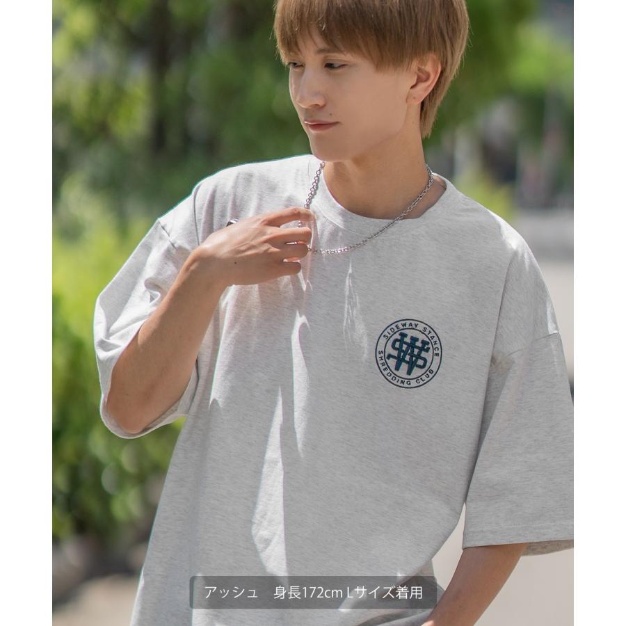 半袖Tシャツ メンズ SIDEWAY STANCE サイドウェイスタンス オリジナル 厚盛刺しゅう サークルロゴ カットソー アメカジ スケーター ストリート 古着MIX 韓国 | improves | 08
