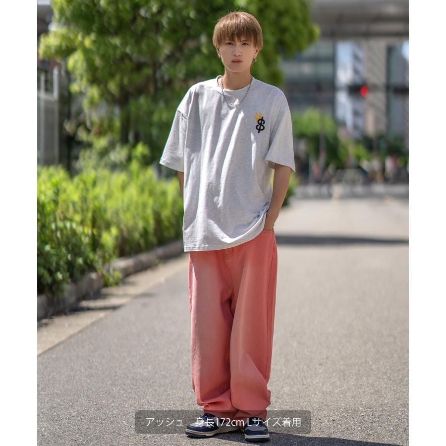 半袖Tシャツ メンズ SIDEWAY STANCE サイドウェイスタンス オリジナル 厚盛刺しゅう クラウンロゴ カットソー アメカジ スケーター ストリート 古着MIX 韓国 | improves | 18