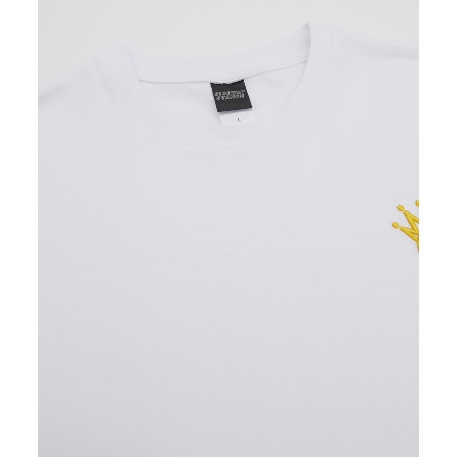半袖Tシャツ メンズ SIDEWAY STANCE サイドウェイスタンス オリジナル 厚盛刺しゅう クラウンロゴ カットソー アメカジ スケーター ストリート 古着MIX 韓国 | improves | 20