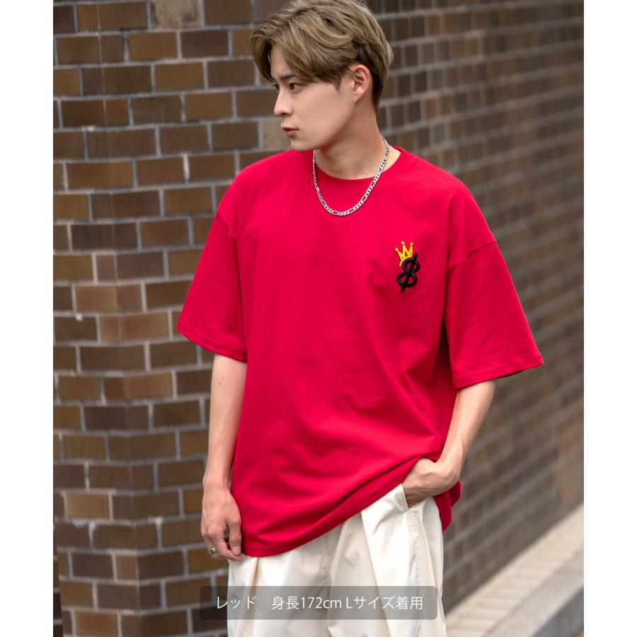 半袖Tシャツ メンズ SIDEWAY STANCE サイドウェイスタンス オリジナル 厚盛刺しゅう クラウンロゴ カットソー アメカジ スケーター ストリート 古着MIX 韓国 | improves | 08