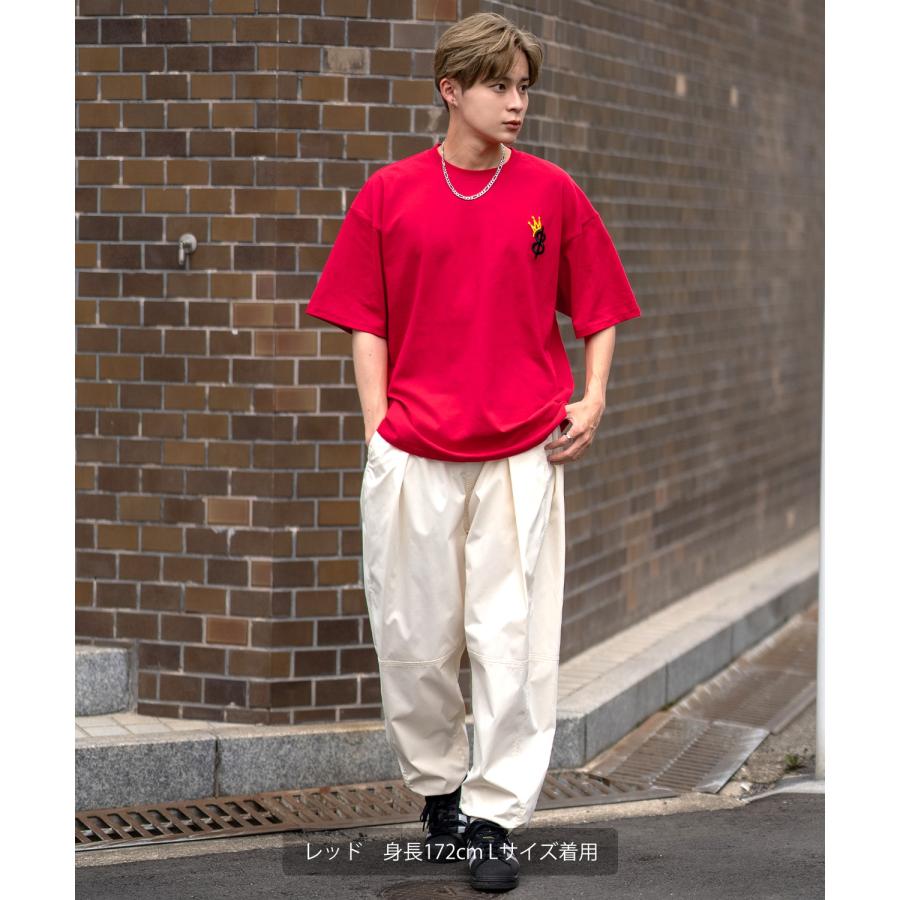 半袖Tシャツ メンズ SIDEWAY STANCE サイドウェイスタンス オリジナル 厚盛刺しゅう クラウンロゴ カットソー アメカジ スケーター ストリート 古着MIX 韓国 | improves | 10