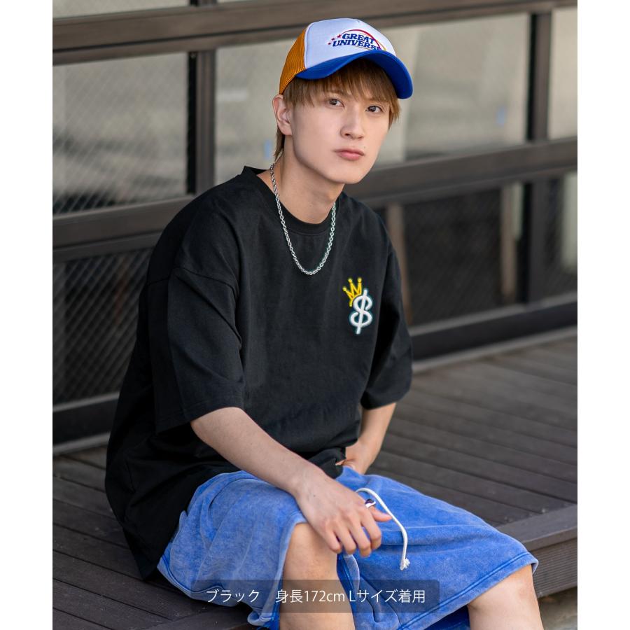 半袖Tシャツ メンズ SIDEWAY STANCE サイドウェイスタンス オリジナル 厚盛刺しゅう クラウンロゴ カットソー アメカジ スケーター ストリート 古着MIX 韓国 | improves | 12