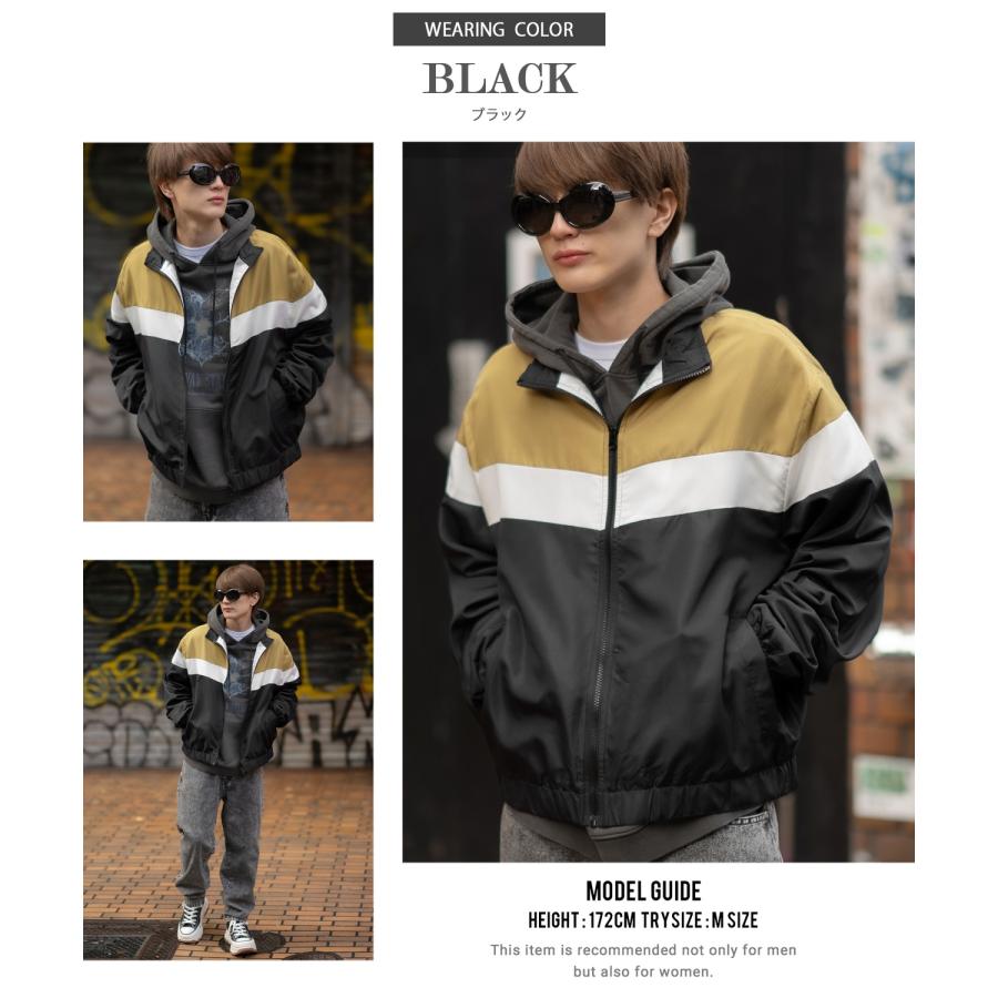 スタンドジャケット メンズ SIDEWAY STANCE サイドウェイスタンス 裏トリコット ジップアップ ブルゾン アメカジ スケーター ストリート 古着MIX 韓国 | improves | 14