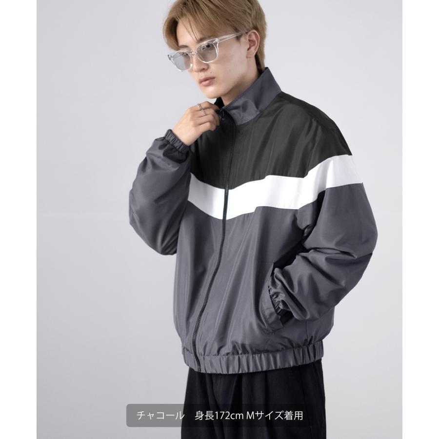 スタンドジャケット メンズ SIDEWAY STANCE サイドウェイスタンス 裏トリコット ジップアップ ブルゾン アメカジ スケーター ストリート 古着MIX 韓国 | improves | 07