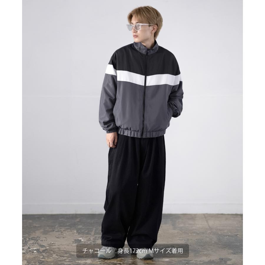 スタンドジャケット メンズ SIDEWAY STANCE サイドウェイスタンス 裏トリコット ジップアップ ブルゾン アメカジ スケーター ストリート 古着MIX 韓国 | improves | 08