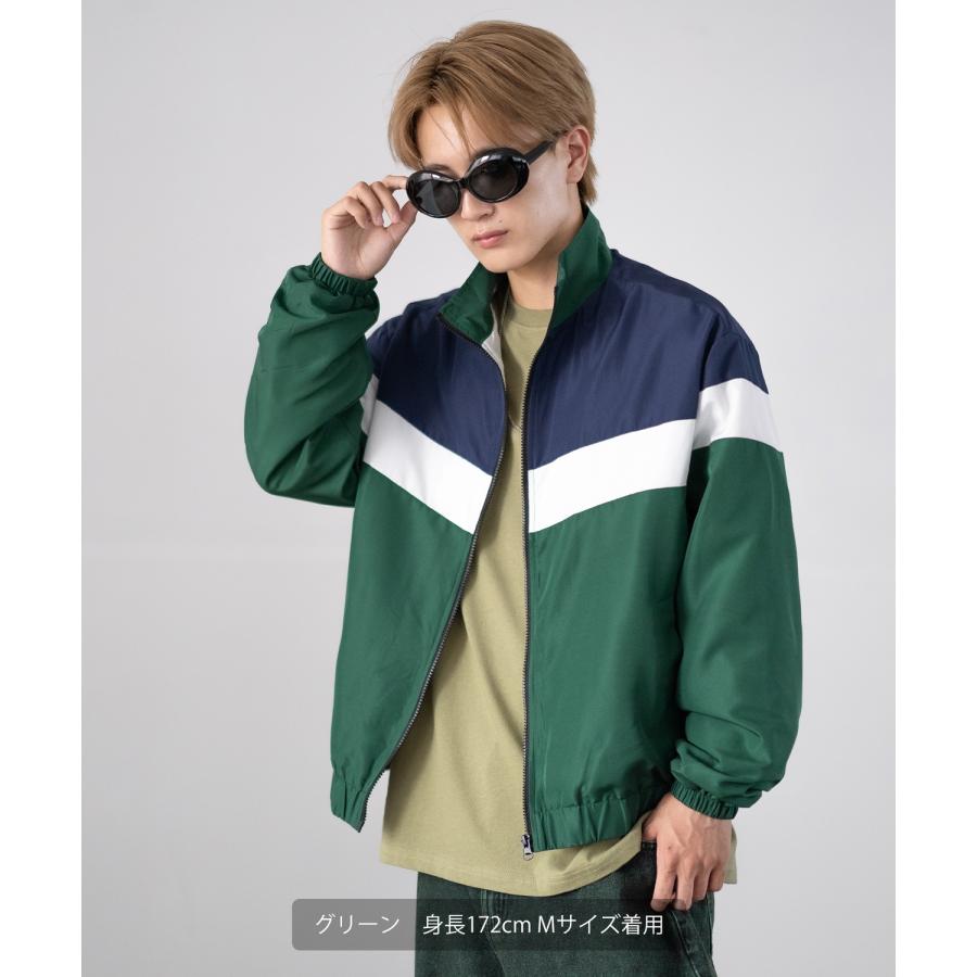 スタンドジャケット メンズ SIDEWAY STANCE サイドウェイスタンス 裏トリコット ジップアップ ブルゾン アメカジ スケーター ストリート 古着MIX 韓国 | improves | 11