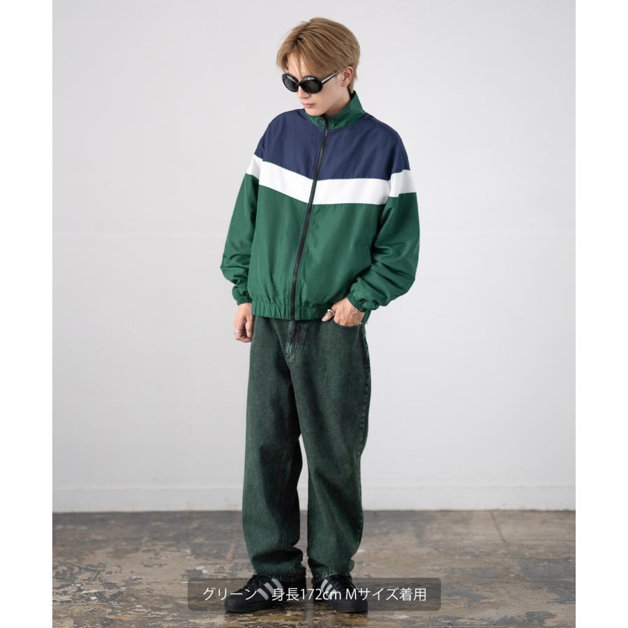 スタンドジャケット メンズ SIDEWAY STANCE サイドウェイスタンス 裏トリコット ジップアップ ブルゾン アメカジ スケーター ストリート 古着MIX 韓国 | improves | 13