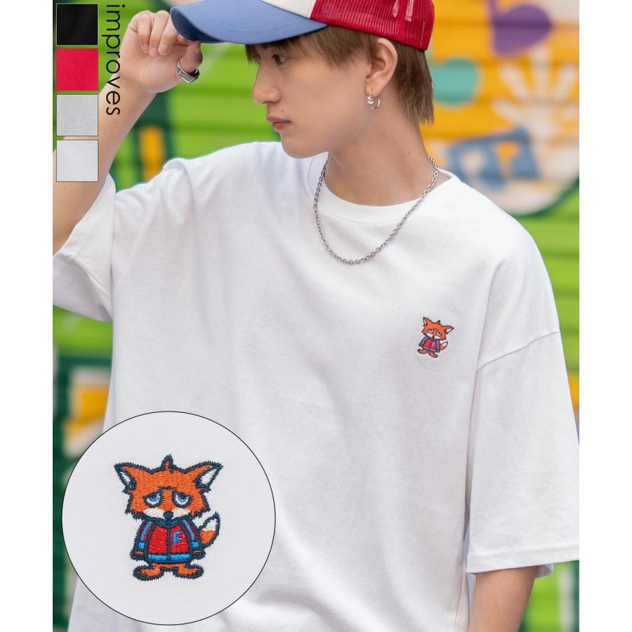 半袖Tシャツ メンズ SIDEWAY STANCE サイドウェイスタンス オリジナル ワンポイント 刺しゅう カットソー スケーター | improves