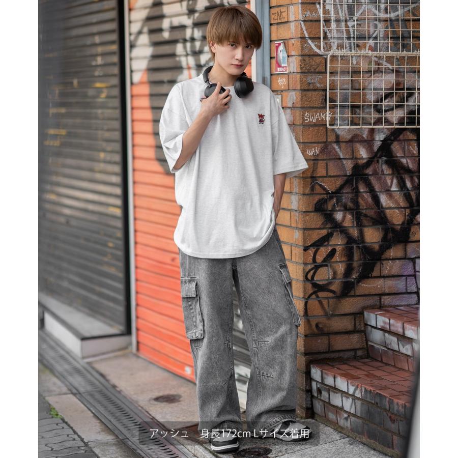 半袖Tシャツ メンズ SIDEWAY STANCE サイドウェイスタンス オリジナル ワンポイント 刺しゅう カットソー スケーター | improves | 15