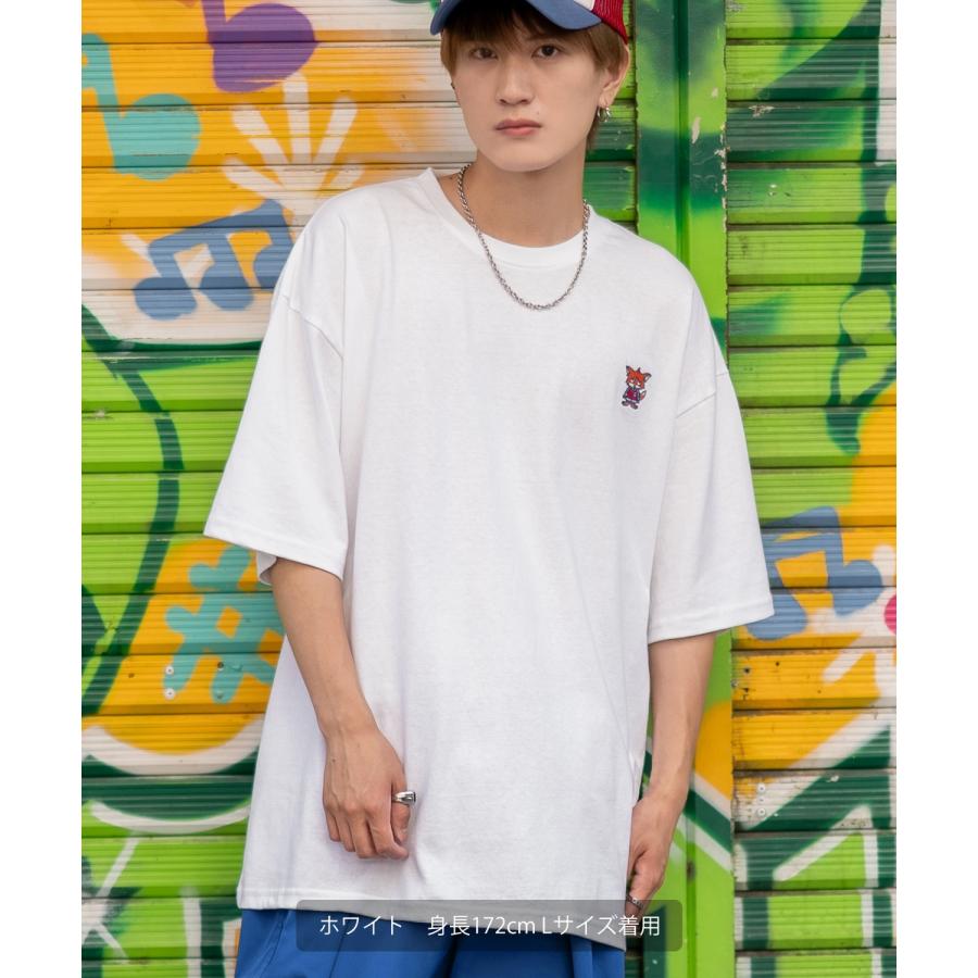半袖Tシャツ メンズ SIDEWAY STANCE サイドウェイスタンス オリジナル ワンポイント 刺しゅう カットソー スケーター | improves | 05