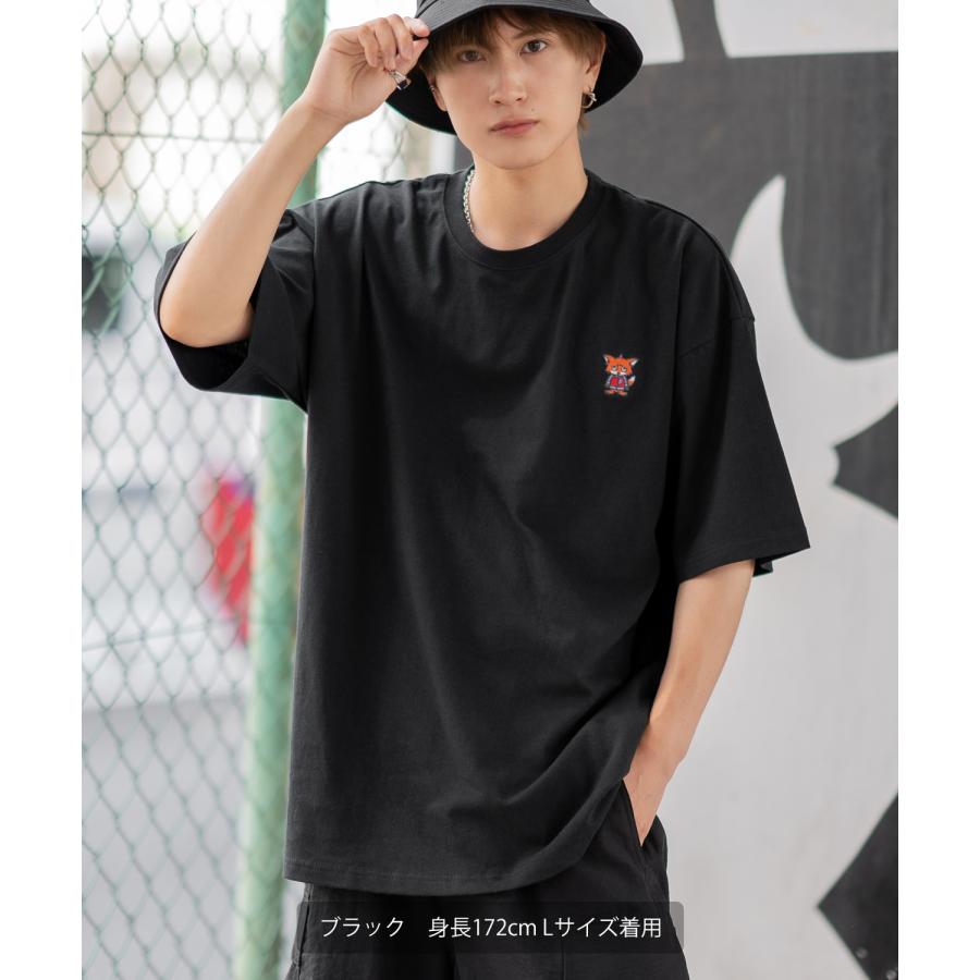 半袖Tシャツ メンズ SIDEWAY STANCE サイドウェイスタンス オリジナル ワンポイント 刺しゅう カットソー スケーター | improves | 09