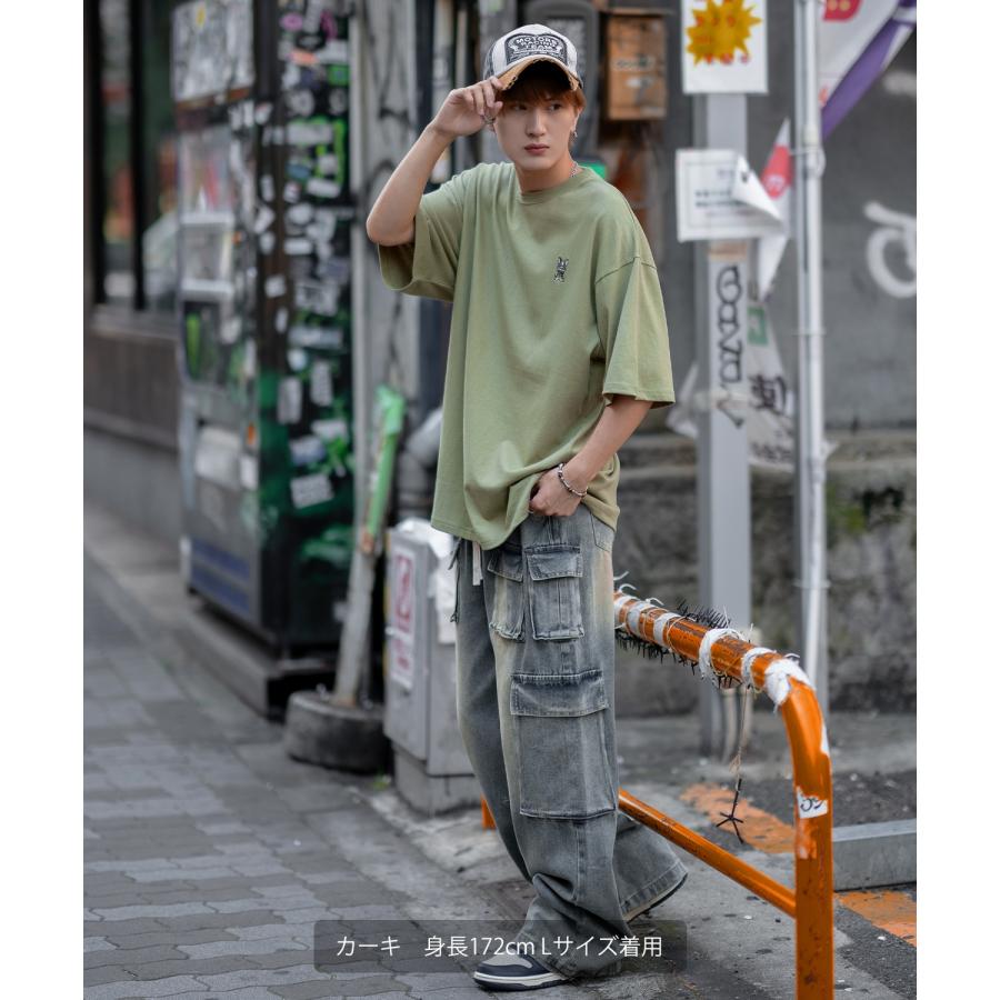 半袖Tシャツ メンズ SIDEWAY STANCE サイドウェイスタンス オリジナル ワンポイント 刺しゅう カットソー スケーター | improves | 19