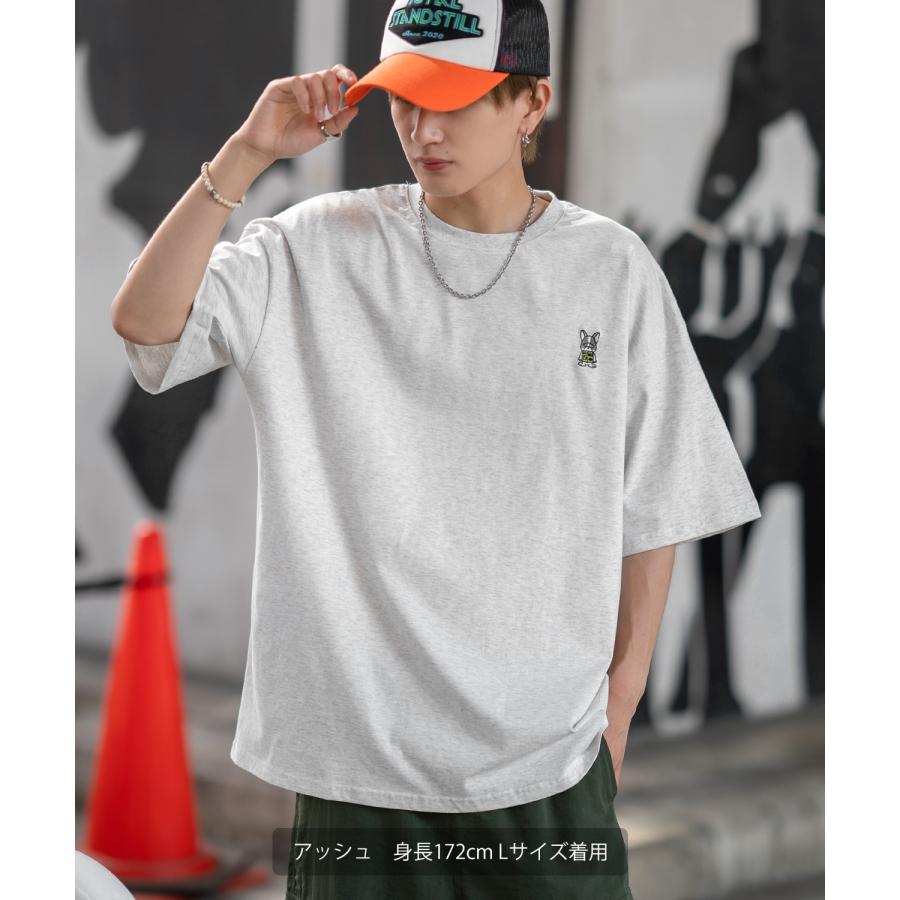 半袖Tシャツ メンズ SIDEWAY STANCE サイドウェイスタンス オリジナル ワンポイント 刺しゅう カットソー スケーター | improves | 05