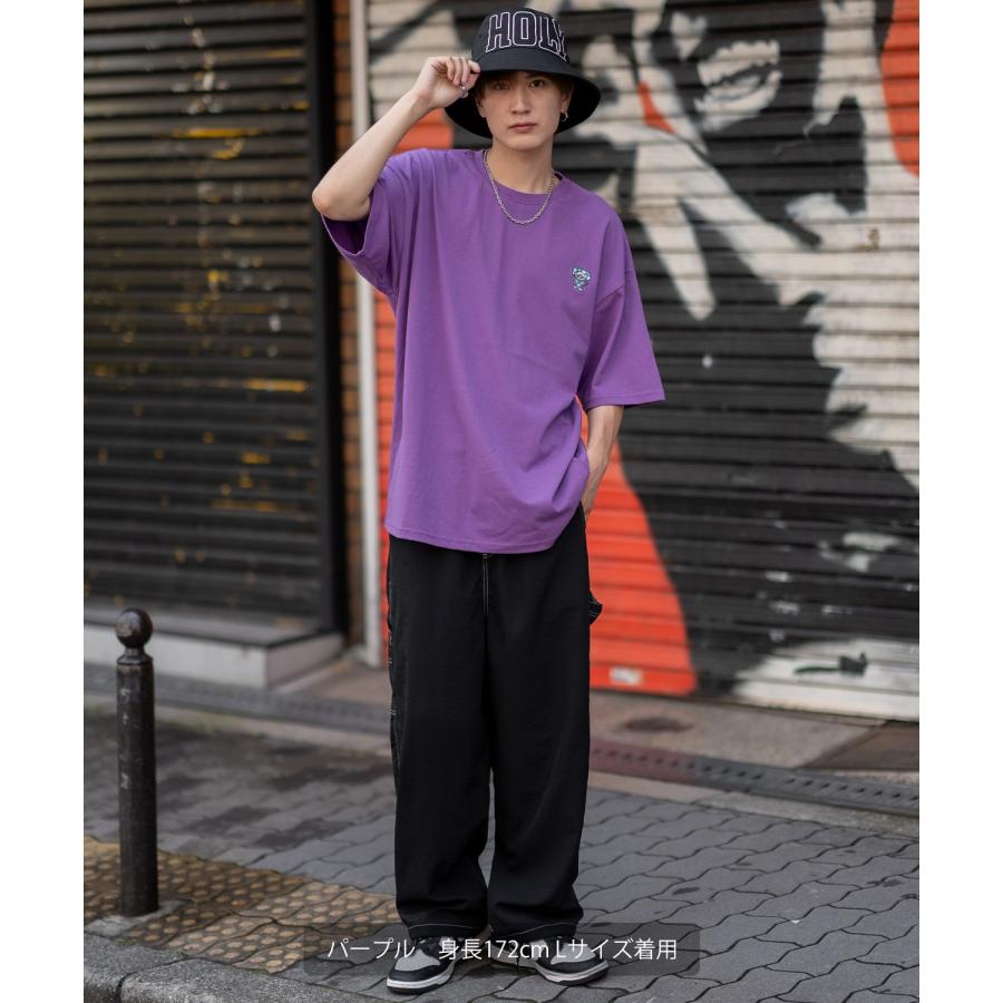 半袖Tシャツ メンズ SIDEWAY STANCE サイドウェイスタンス オリジナル ワンポイント 刺しゅう カットソー スケーター | improves | 19