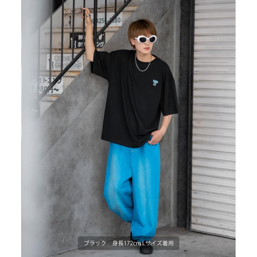 半袖Tシャツ メンズ SIDEWAY STANCE サイドウェイスタンス オリジナル ワンポイント 刺しゅう カットソー スケーター | improves | 07