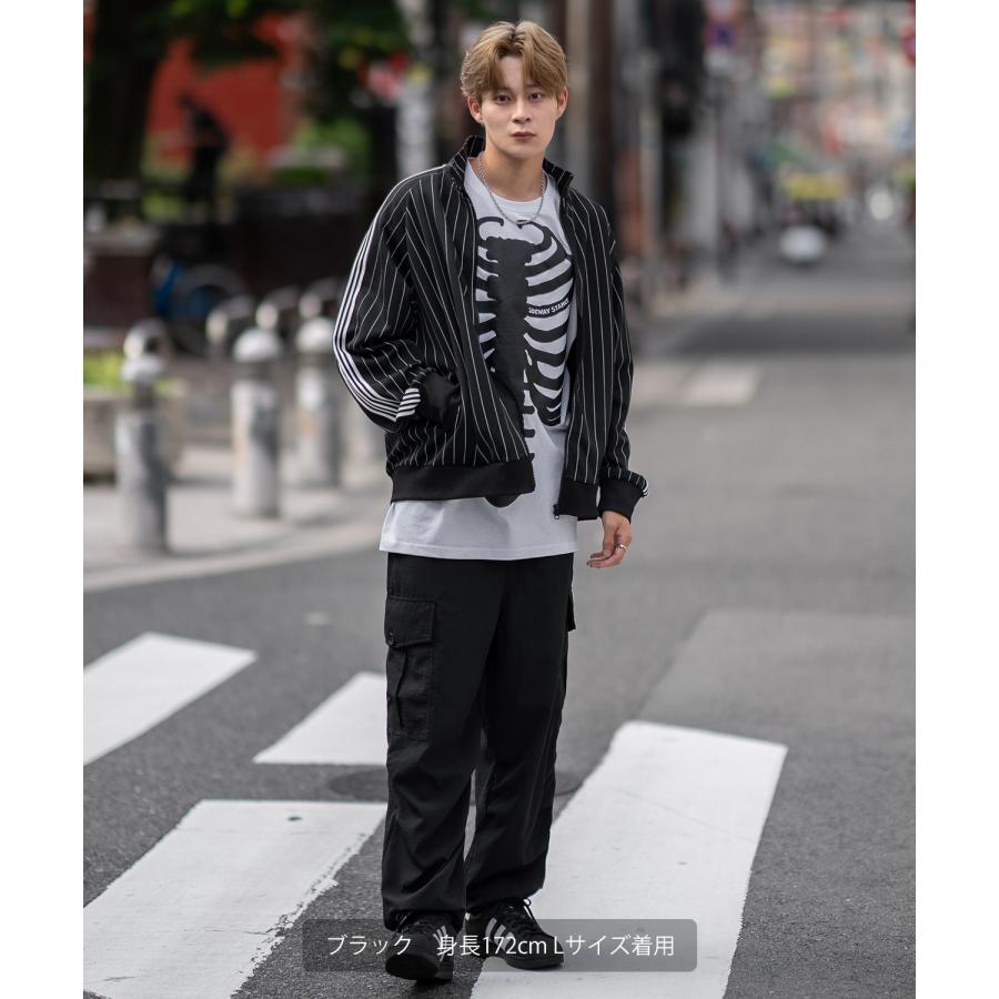 半袖Tシャツ メンズ SIDEWAY STANCE サイドウェイスタンス ボーン 発泡プリント カットソー アメカジ スケーター ストリート 古着MIX 韓国 | improves | 06