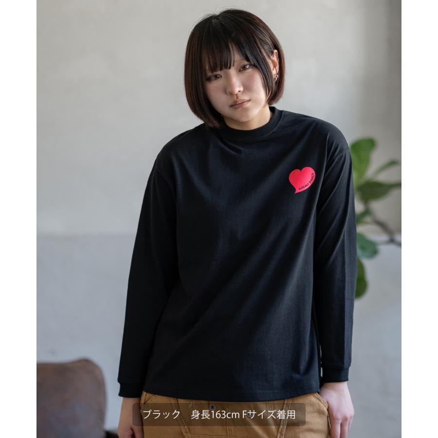 長袖Tシャツ レディース SIDEWAY STANCE サイドウェイスタンス オリジナル ハートガール グラフィック ロンT カットソー アメカジ スケーター ストリート | improves | 03