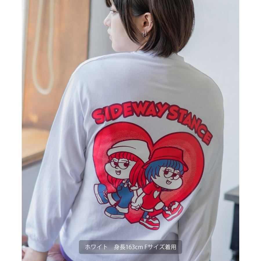 長袖Tシャツ レディース SIDEWAY STANCE サイドウェイスタンス オリジナル ハートガール グラフィック ロンT カットソー アメカジ スケーター ストリート | improves | 08