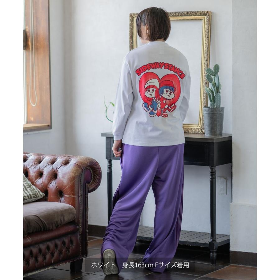 長袖Tシャツ レディース SIDEWAY STANCE サイドウェイスタンス オリジナル ハートガール グラフィック ロンT カットソー アメカジ スケーター ストリート | improves | 11