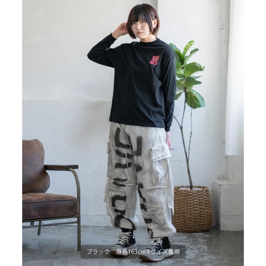 長袖Tシャツ レディース SIDEWAY STANCE サイドウェイスタンス オリジナル ペンキベア グラフィック ロンT カットソー アメカジ スケーター ストリート | improves | 05