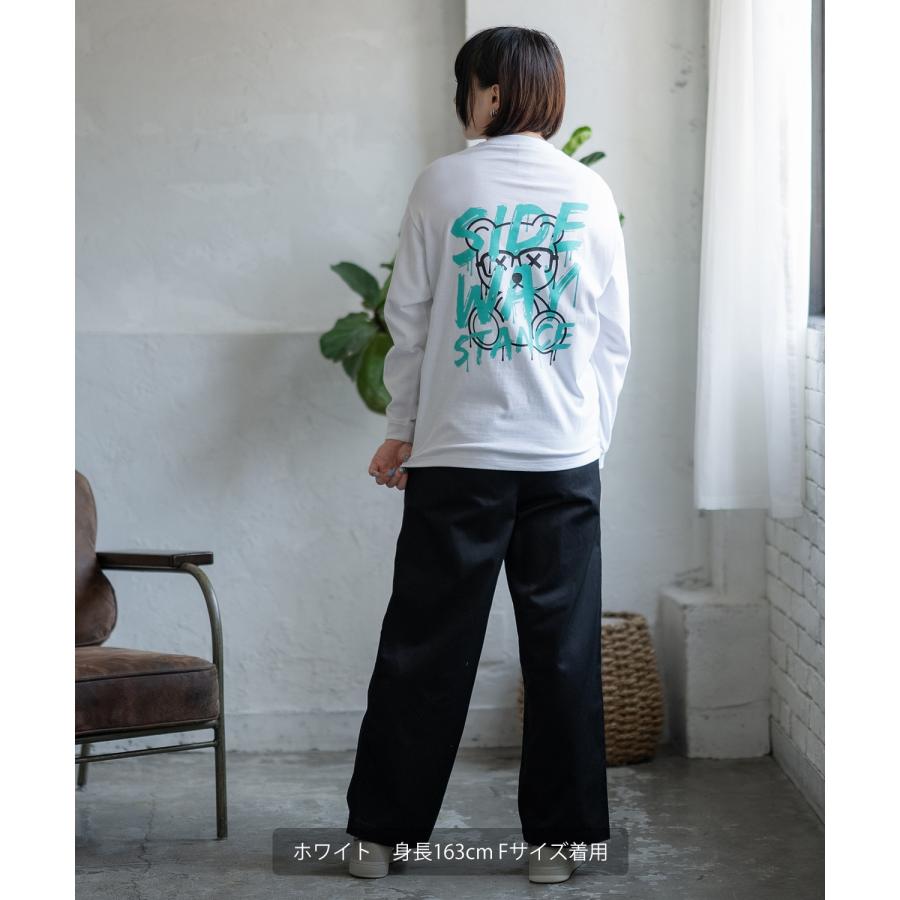 長袖Tシャツ レディース SIDEWAY STANCE サイドウェイスタンス オリジナル ペンキベア グラフィック ロンT カットソー アメカジ スケーター ストリート | improves | 11