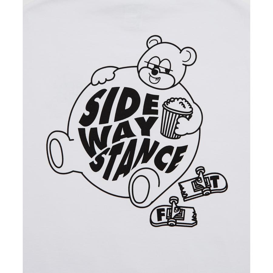 長袖Tシャツ レディース SIDEWAY STANCE サイドウェイスタンス オリジナル スケボー クマ グラフィック ロンT カットソー アメカジ スケーター ストリート | improves | 13