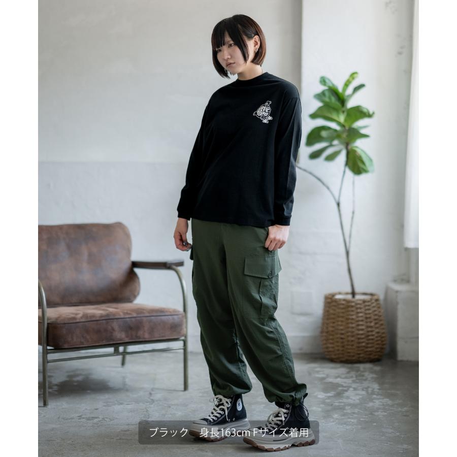 長袖Tシャツ レディース SIDEWAY STANCE サイドウェイスタンス オリジナル スケボー クマ グラフィック ロンT カットソー アメカジ スケーター ストリート | improves | 05
