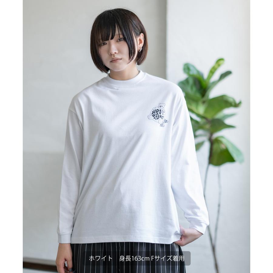 長袖Tシャツ レディース SIDEWAY STANCE サイドウェイスタンス オリジナル スケボー クマ グラフィック ロンT カットソー アメカジ スケーター ストリート | improves | 07