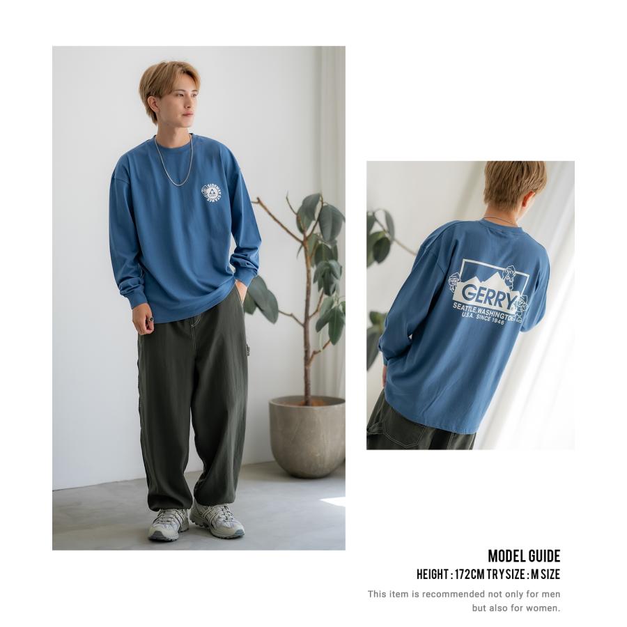 長袖Tシャツ メンズ GERRY×SIDEWAY STANCE ジェリー サイドウェイスタンス 別注 プリント ロンT ワンポイント ボックスロゴ アウトドア ストリート スケーター | GERRY | 17