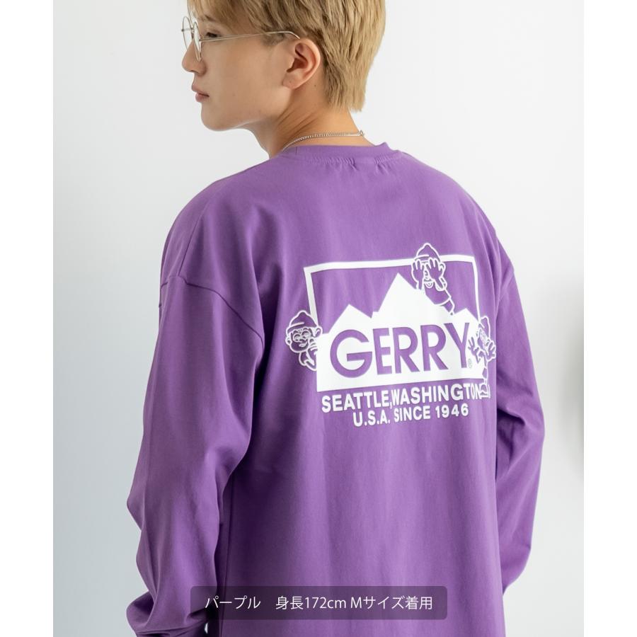 長袖Tシャツ メンズ GERRY×SIDEWAY STANCE ジェリー サイドウェイスタンス 別注 プリント ロンT ワンポイント ボックスロゴ アウトドア ストリート スケーター | GERRY | 18