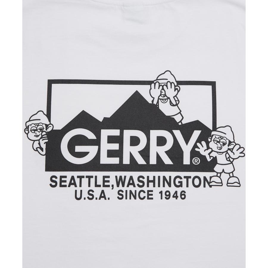 長袖Tシャツ メンズ GERRY×SIDEWAY STANCE ジェリー サイドウェイスタンス 別注 プリント ロンT ワンポイント ボックスロゴ アウトドア ストリート スケーター | GERRY | 24