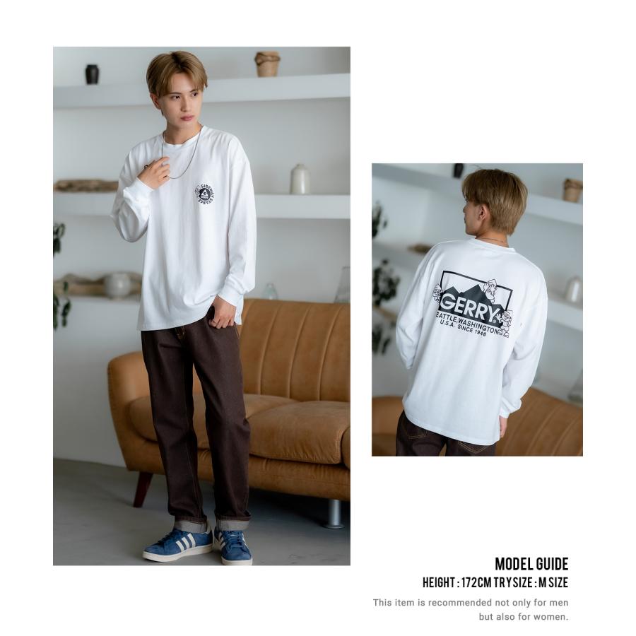 長袖Tシャツ メンズ GERRY×SIDEWAY STANCE ジェリー サイドウェイスタンス 別注 プリント ロンT ワンポイント ボックスロゴ アウトドア ストリート スケーター | GERRY | 07