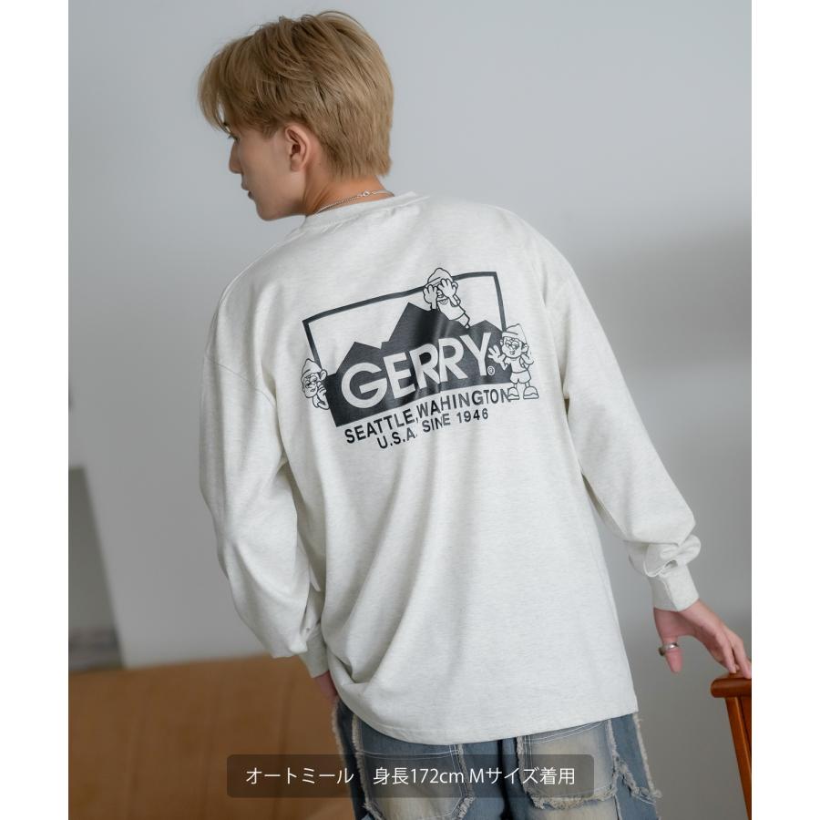 長袖Tシャツ メンズ GERRY×SIDEWAY STANCE ジェリー サイドウェイスタンス 別注 プリント ロンT ワンポイント ボックスロゴ アウトドア ストリート スケーター | GERRY | 12