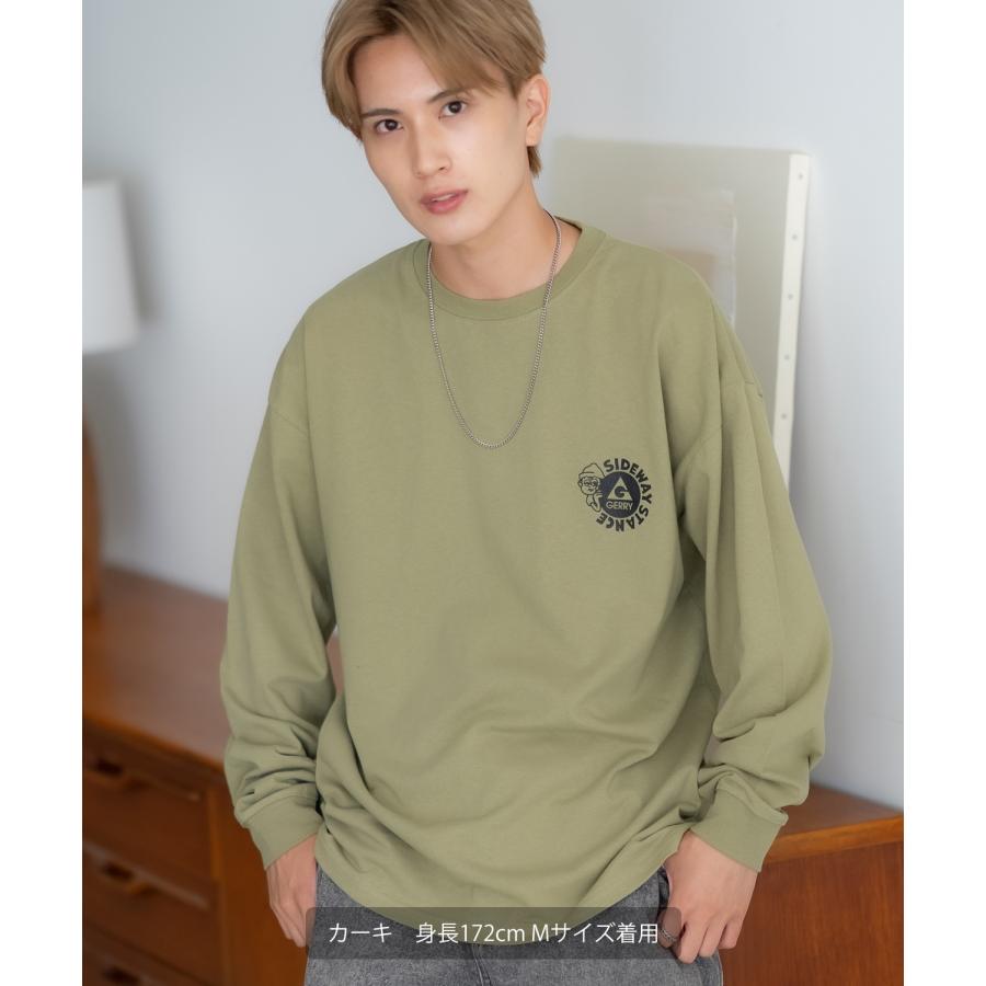 長袖Tシャツ メンズ GERRY×SIDEWAY STANCE ジェリー サイドウェイスタンス 別注 プリント ロンT ワンポイント ボックスロゴ アウトドア ストリート スケーター | GERRY | 14