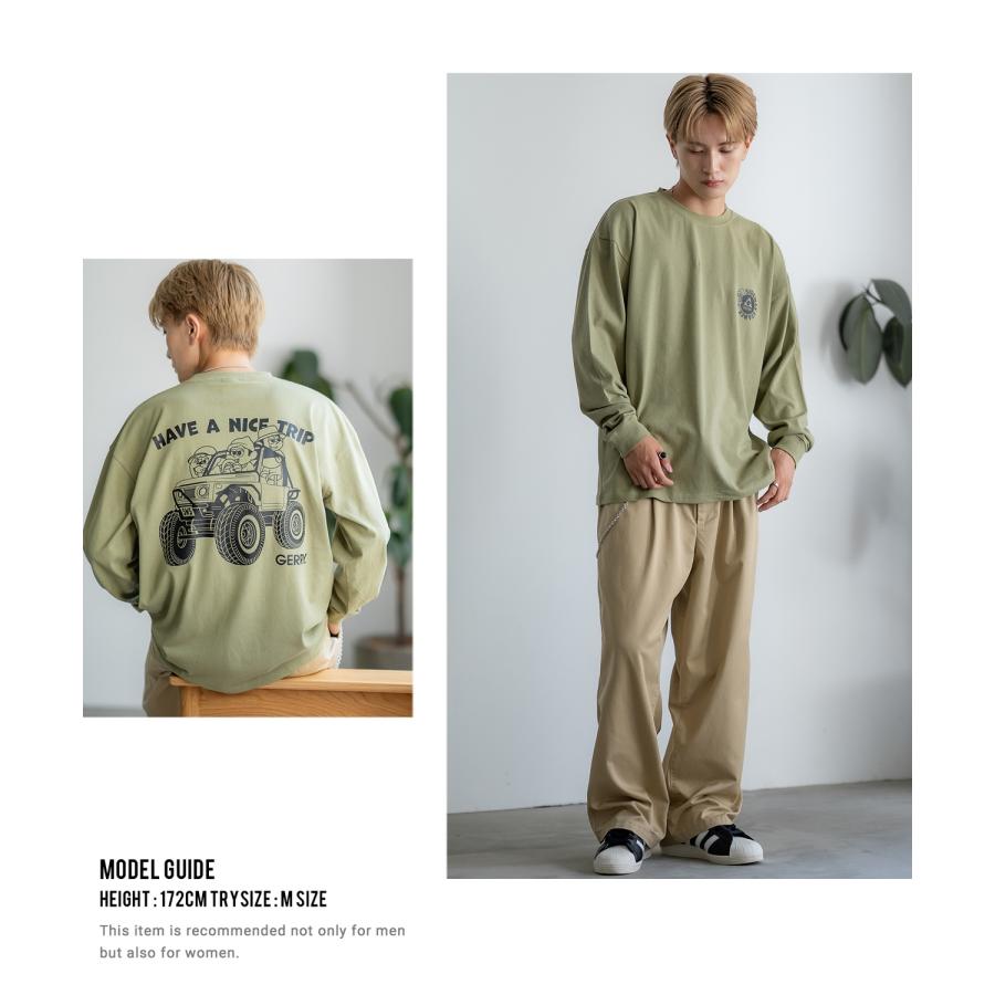長袖Tシャツ メンズ GERRY×SIDEWAY STANCE ジェリー サイドウェイスタンス 別注 プリント ロンT ワンポイント バギーボーイ アウトドア ストリート スケーター | GERRY | 17