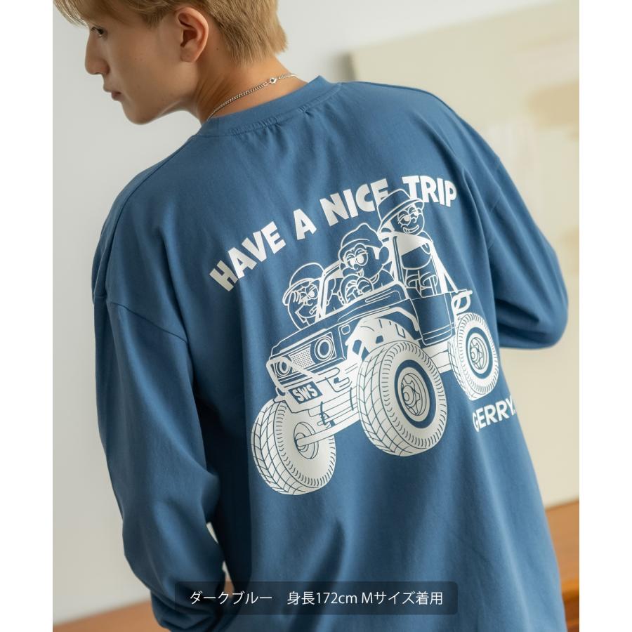 長袖Tシャツ メンズ GERRY×SIDEWAY STANCE ジェリー サイドウェイスタンス 別注 プリント ロンT ワンポイント バギーボーイ アウトドア ストリート スケーター | GERRY | 18