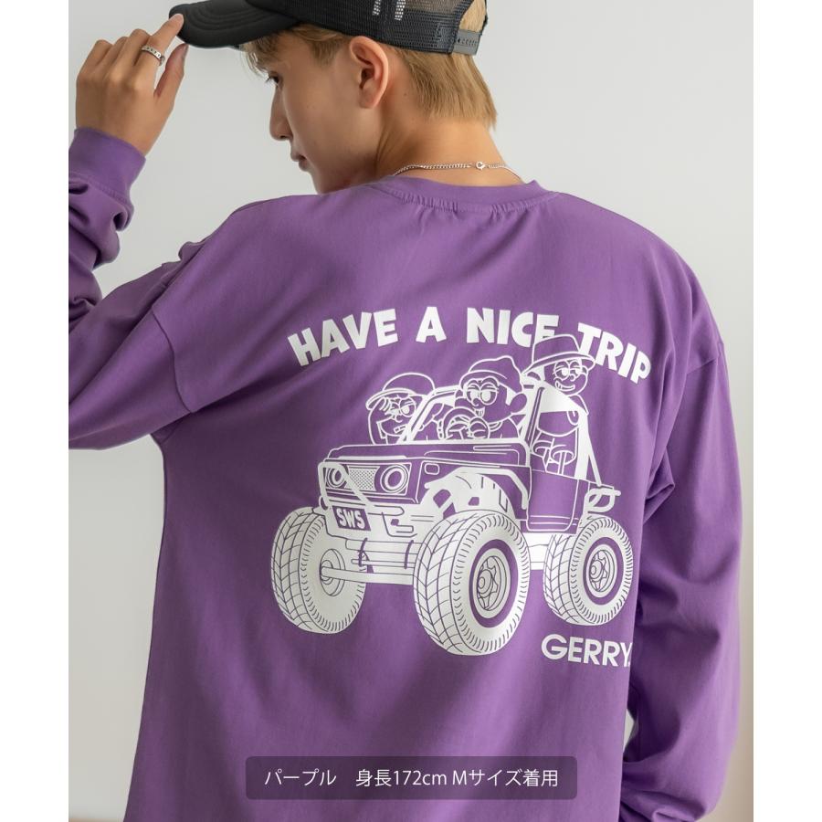 長袖Tシャツ メンズ GERRY×SIDEWAY STANCE ジェリー サイドウェイスタンス 別注 プリント ロンT ワンポイント バギーボーイ アウトドア ストリート スケーター | GERRY | 21